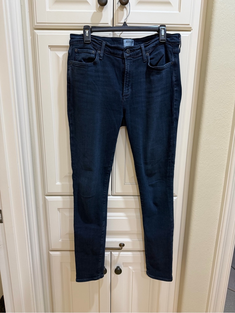 Agolde Women's Skinny Jeans in Dark Blue Wash